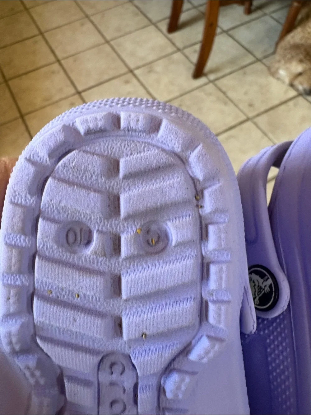 CROCS Kids Lavender Slip-On Clogs with Fleece Lining